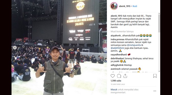 Nge-fans Sejak SMP, Driver Go-Jek Kesampaian Nonton Guns N' Roses