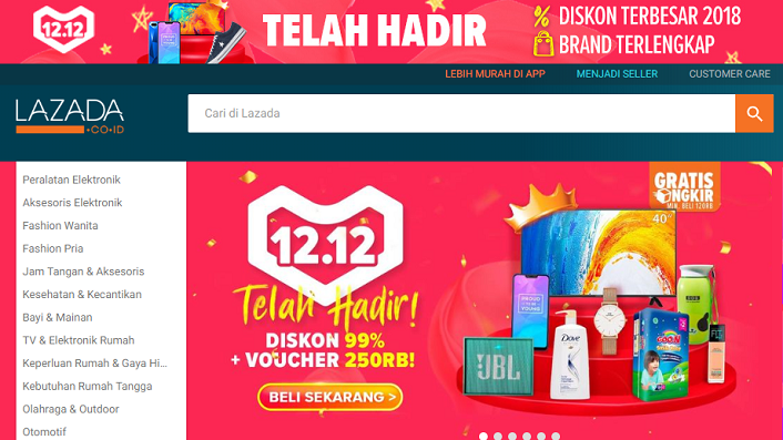 Hari Pertama Harbolnas, Server Lazada Bermasalah?