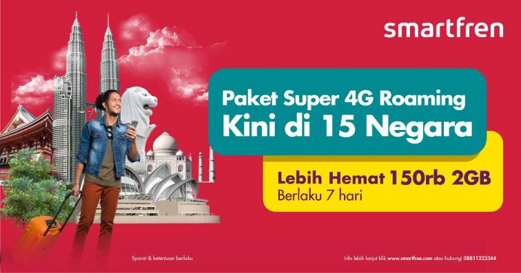 Smartfren Hadirkan Paket Roaming di 15 Negara Asia