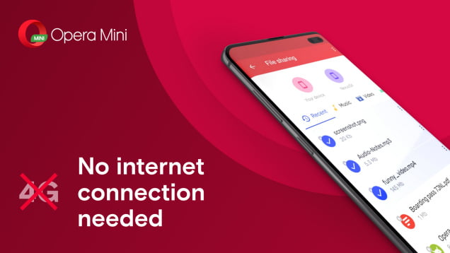 Kirim File via Opera Mini Kini Bisa Tanpa Koneksi Internet