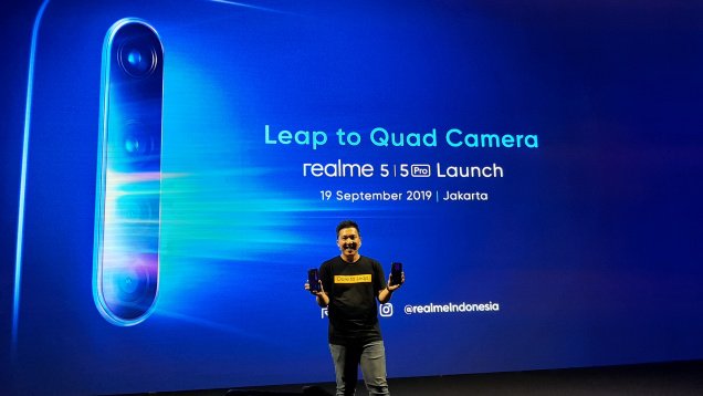 Ponsel Quad Camera Realme 5 Sapa Indonesia, Harga Mulai Rp2 Juta