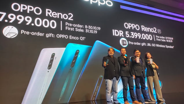 Oppo Reno 2 dan Reno 2F Meluncur, Apa Bedanya?