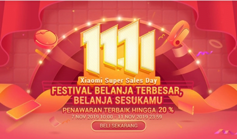 11.11 Xiaomi Super Sales Day, Mulai dari Ponsel Hingga Smart TV