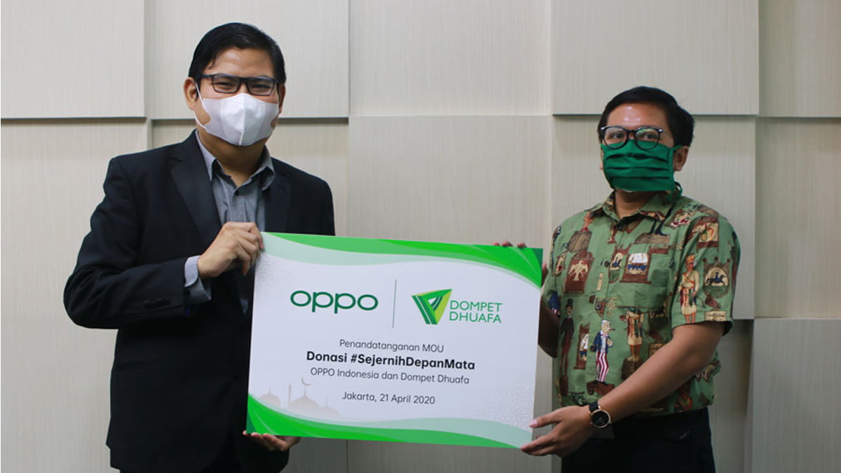 OPPO Salurkan Donasi Melalui Kampanye #SejernihDepanMata