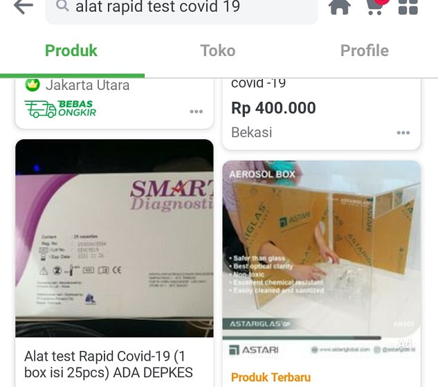 Ancaman Tegas Bagi Penjual Online Alat Rapid Test Ilegal