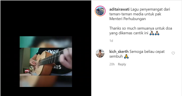 Video Nyanyi Wartawan Kasih Semangat Sembuh untuk Menhub Budi Karya