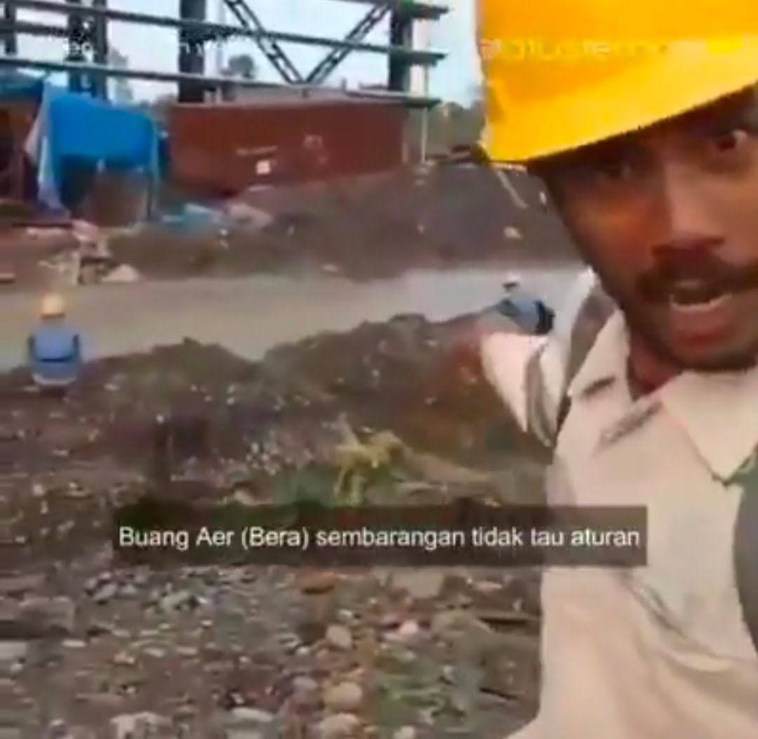 Viral, Tenaga Kerja Asing Buang Hajat Sembarangan