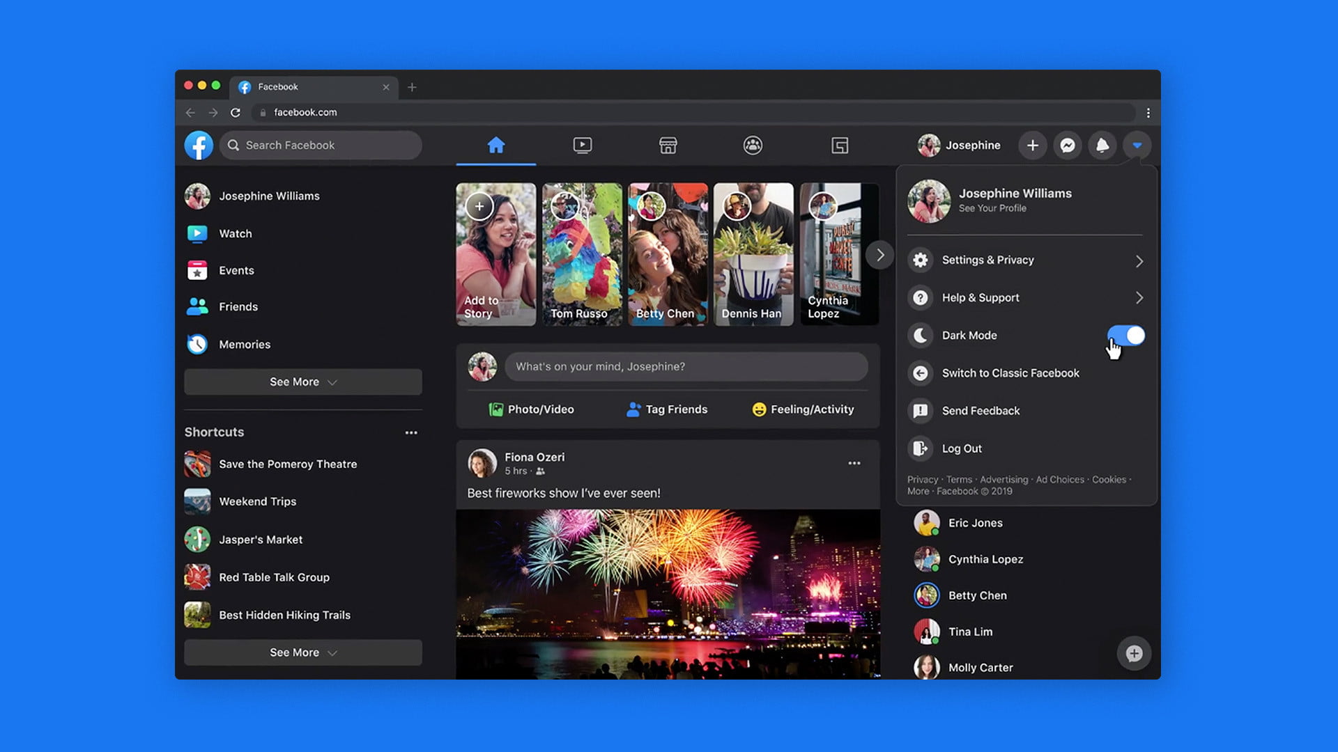 Dark Mode Bakal Hadir di Website Facebook