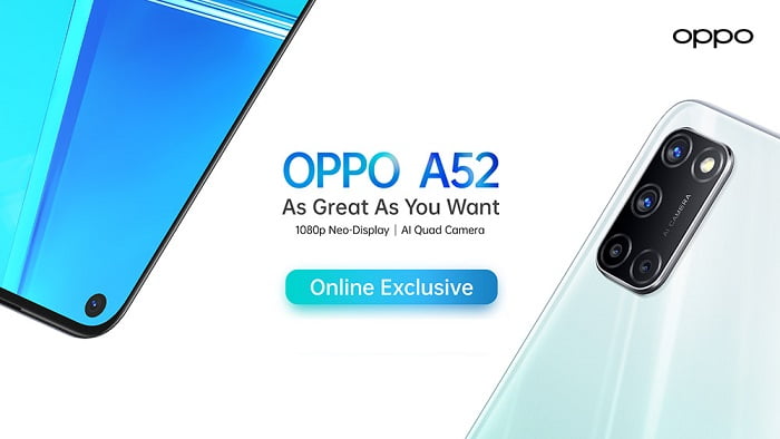 Oppo Luncurkan A52, Hanya Dijual Online