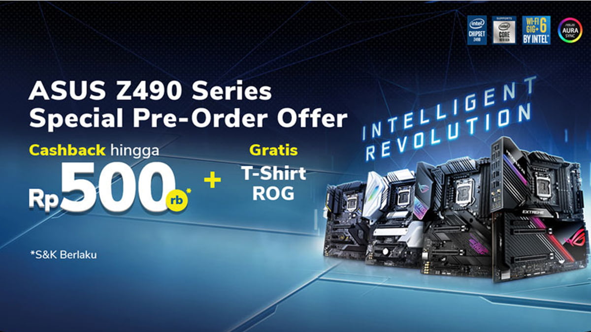 ASUS Gandeng Tokopedia, Buka Exclusive Pre-order Motherboard Z490