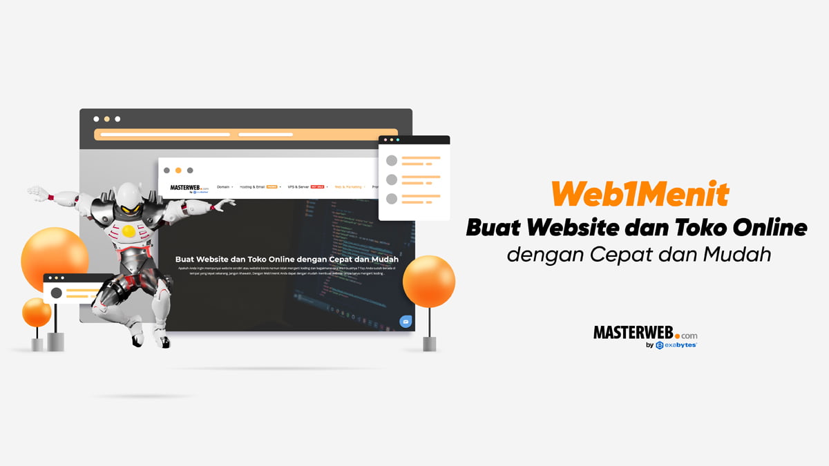 Bantu UKM Hadapi Gempuran Pandemi Covid-19, Masterweb Network Rilis Layanan New Web1Menit