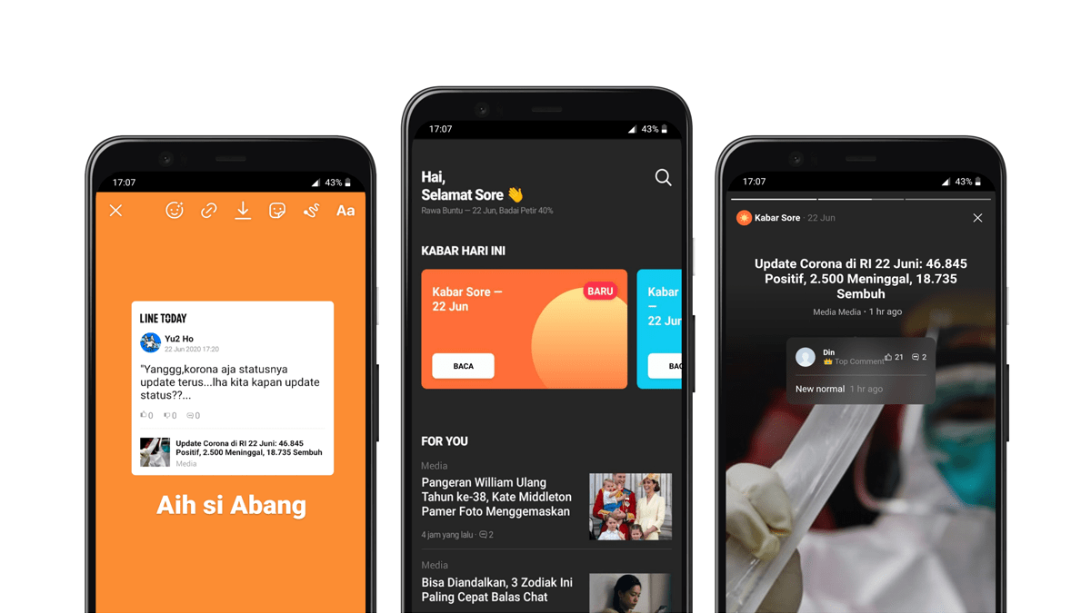 Update Terbaru LINE TODAY Hadirkan Fitur News Story, Share Comment, dan Mode Gelap