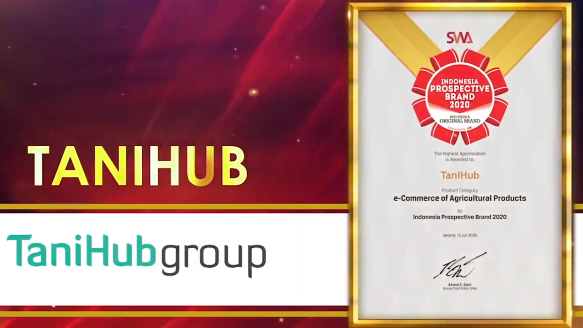 TaniHub Group Sabet Penghargaan Indonesia Prospective Brands dalam Indonesia Original Brands Award 2020