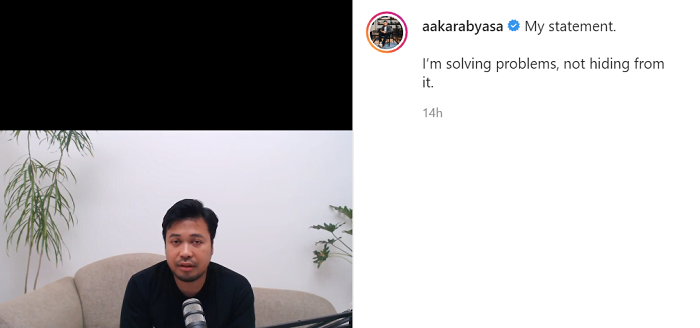 Lewat IG, Begini Permintaan Maaf Bos Jouska