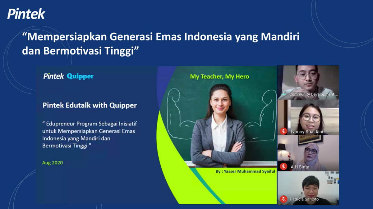 Pintek Berkolaborasi Bersama Quipper Untuk Memotivasi Guru Agar Terciptanya Suasana Belajar Kondusif Bagi Murid