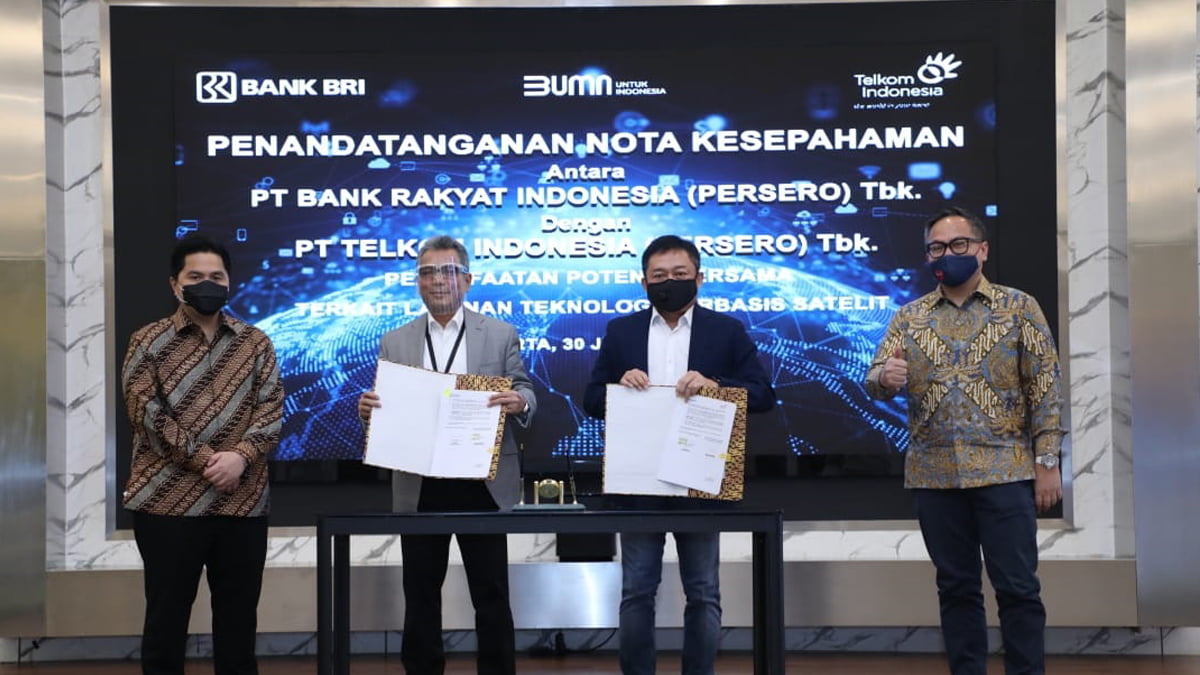 BRI Gandeng Telkom untuk Tingkatkan Layanan Satelit