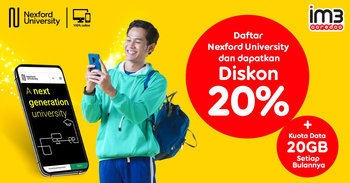 Dear Mahasiswa, Indosat Ooredoo Beri Kuota Gratis 20GB Perbulan