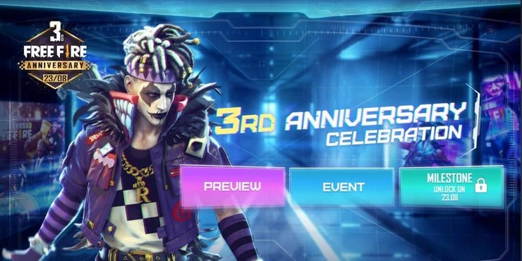 Cara Kumpulkan Chip Unik di Event Web Anniversary Ketiga Free Fire