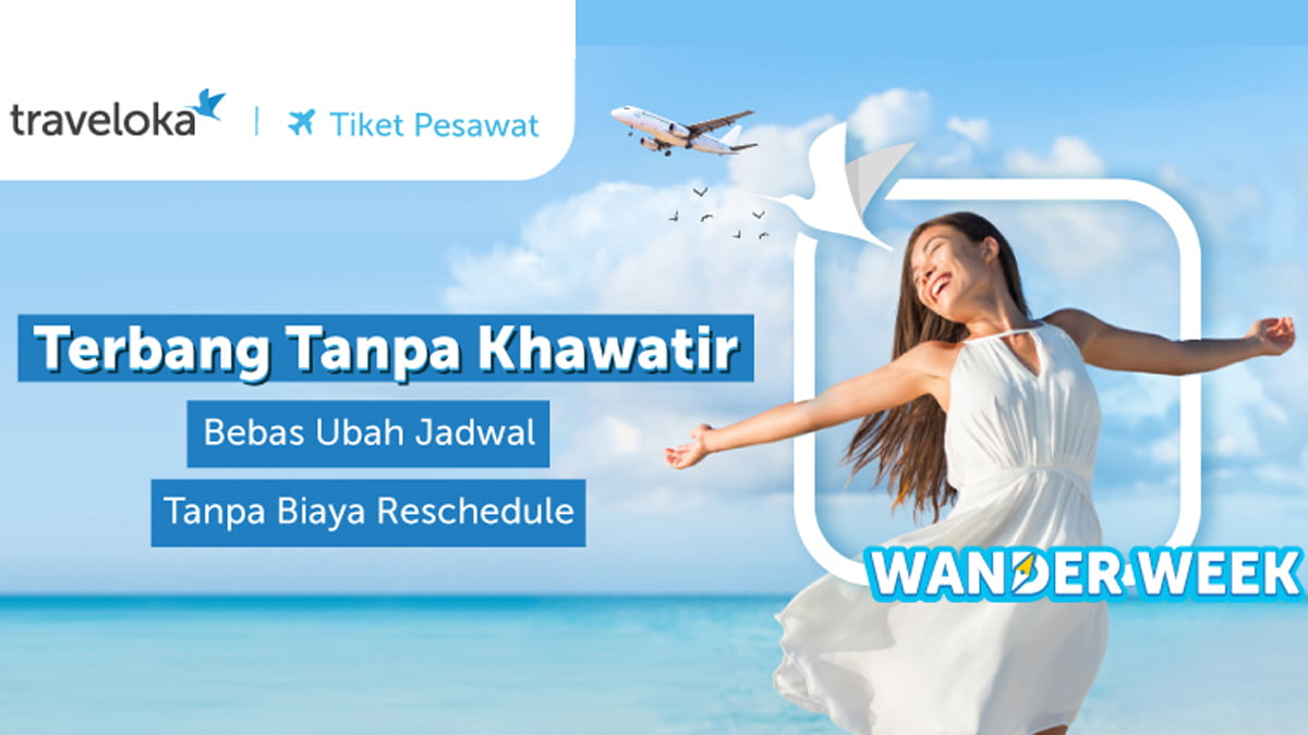 Traveloka Hadirkan Fly Worry-Free, Bisa Ubah Jadwal Penerbangan Tanpa Biaya Tambahan