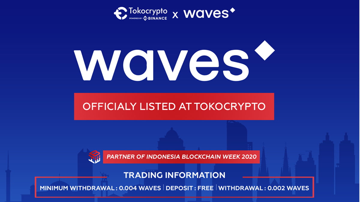 Waves Token Resmi Diperdagangkan di Tokocrypto