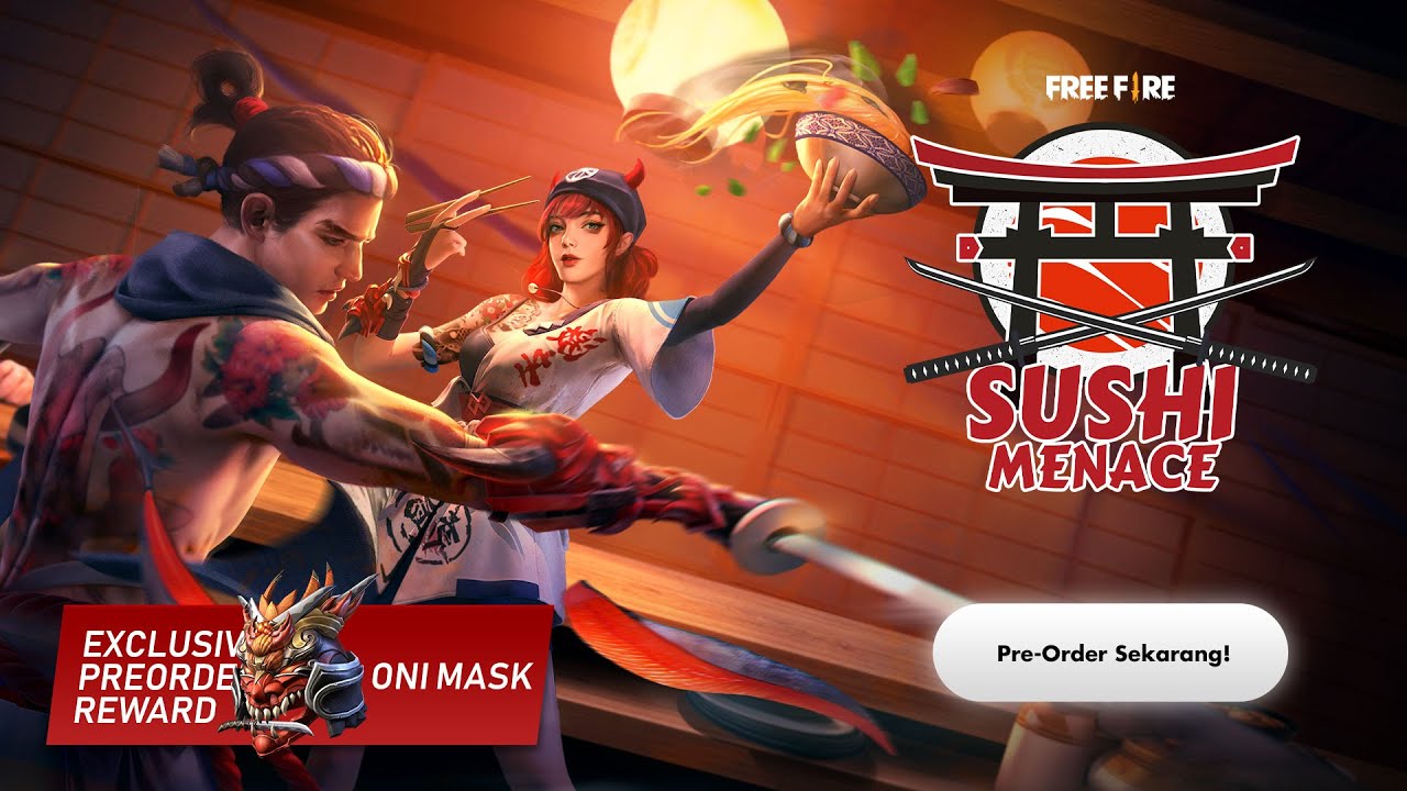 Free Fire Luncurkan Elite Pass Bertema Sushi yang Unik