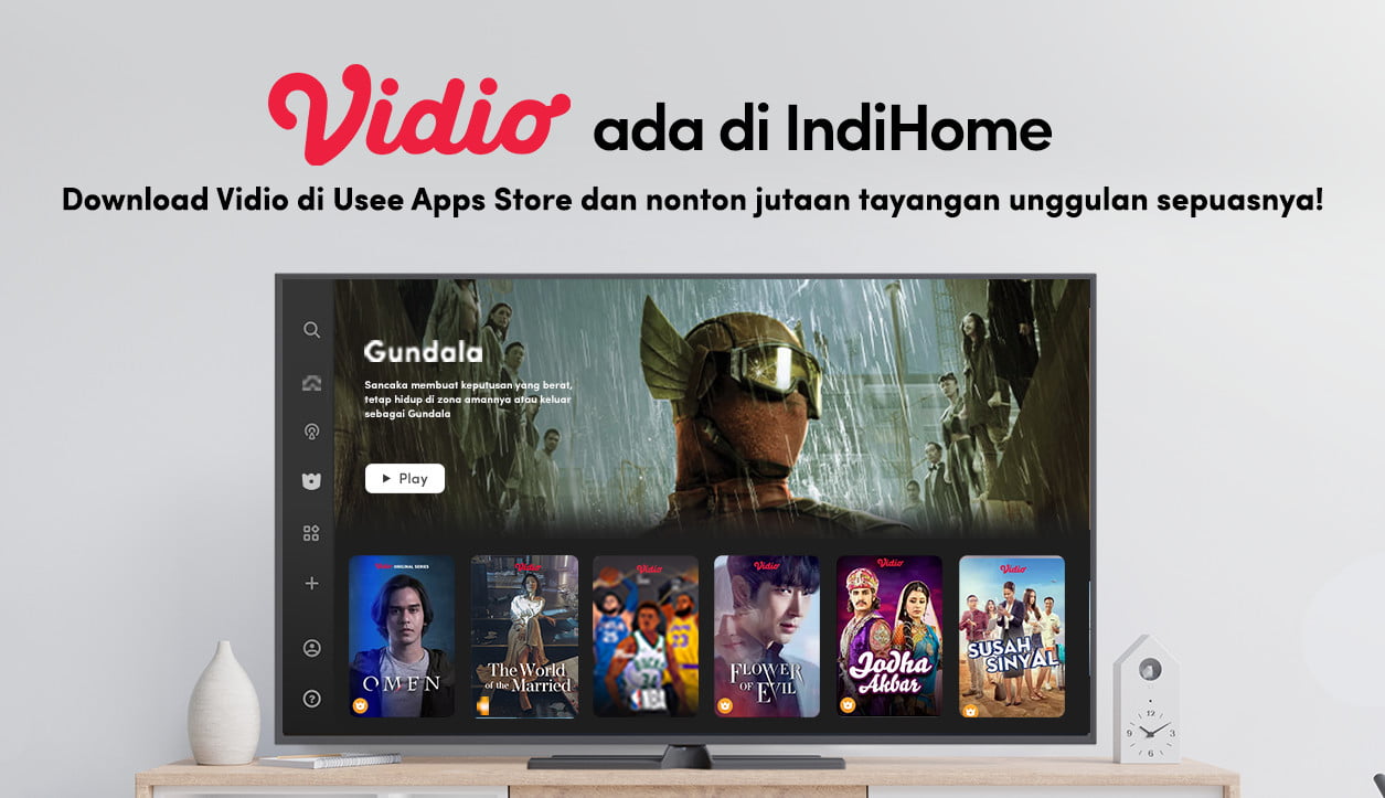 Konten Vidio Kini Hadir di IndiHome