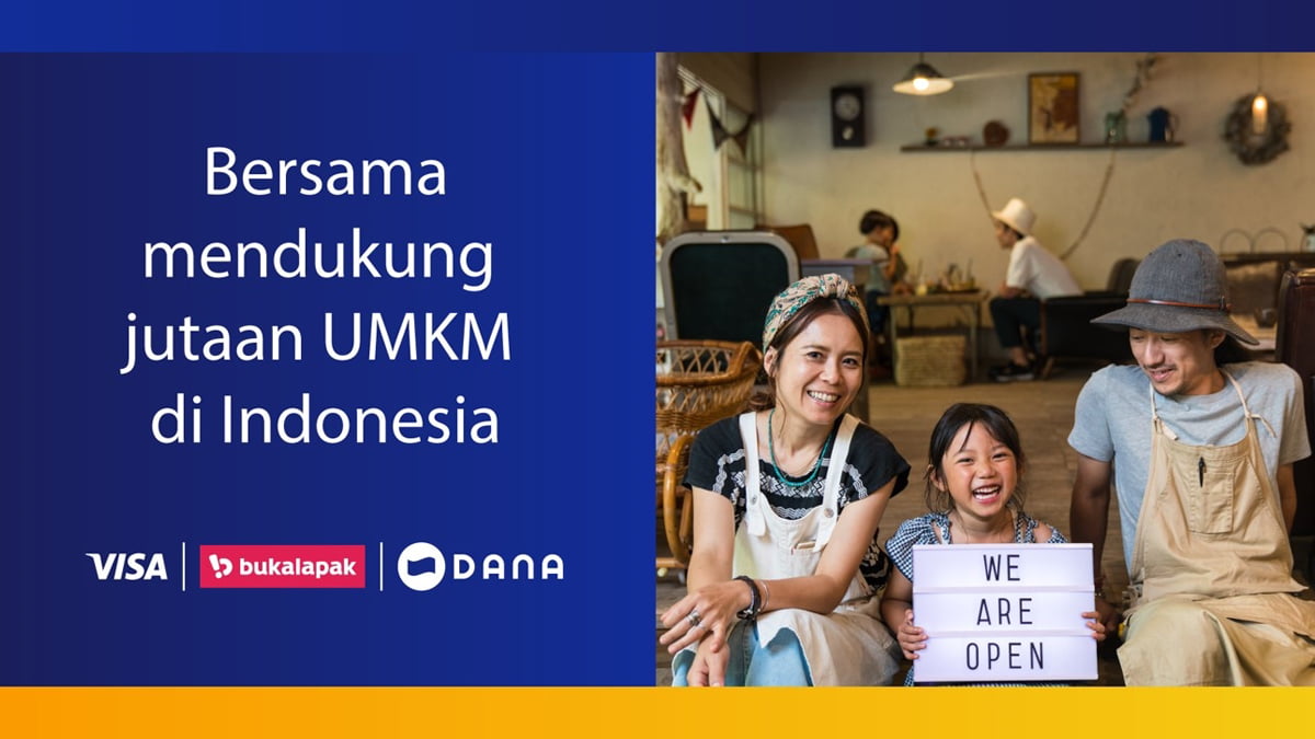 Visa, DANA, dan Bukalapak Luncurkan Kampanye Dukung UMKM