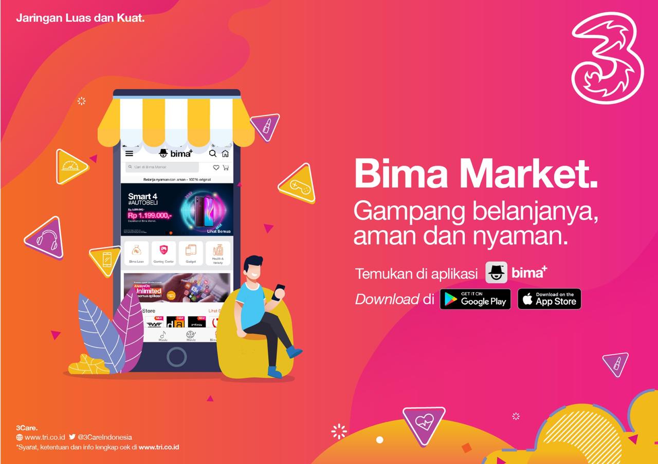 3 Hadirkan Promo Menarik di Aplikasi Bima+