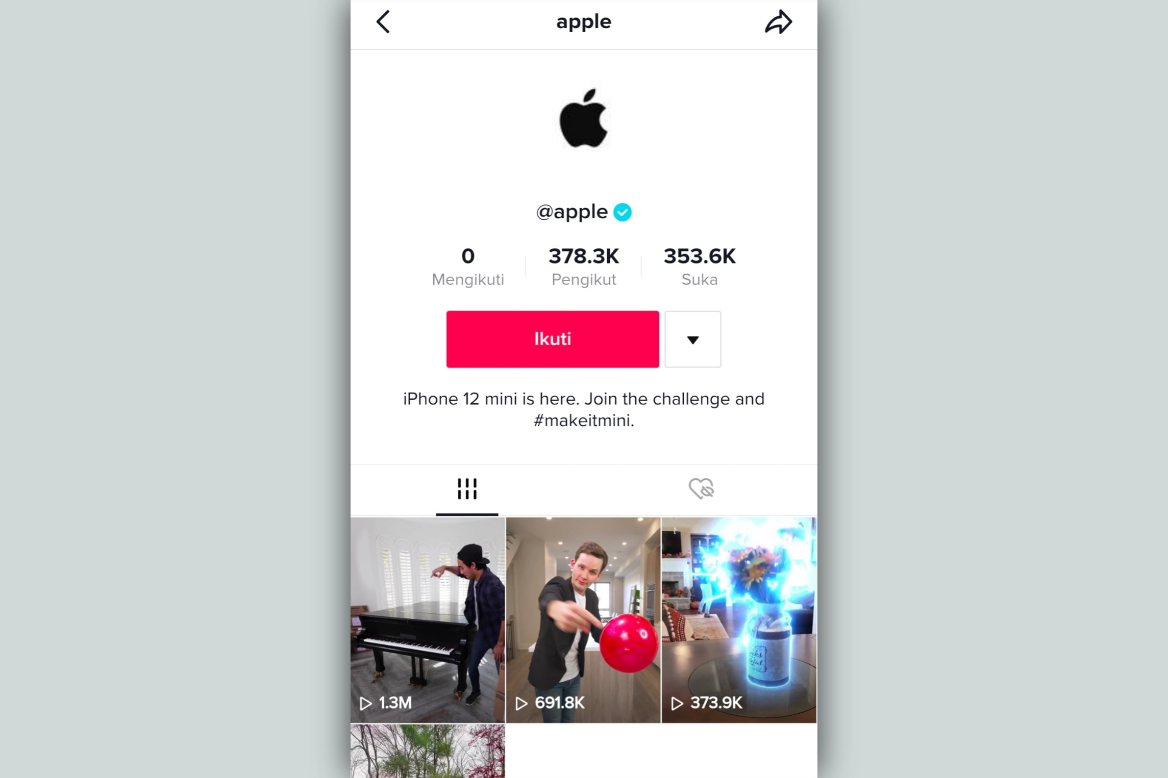 Apple Mulai Aktif Main TikTok