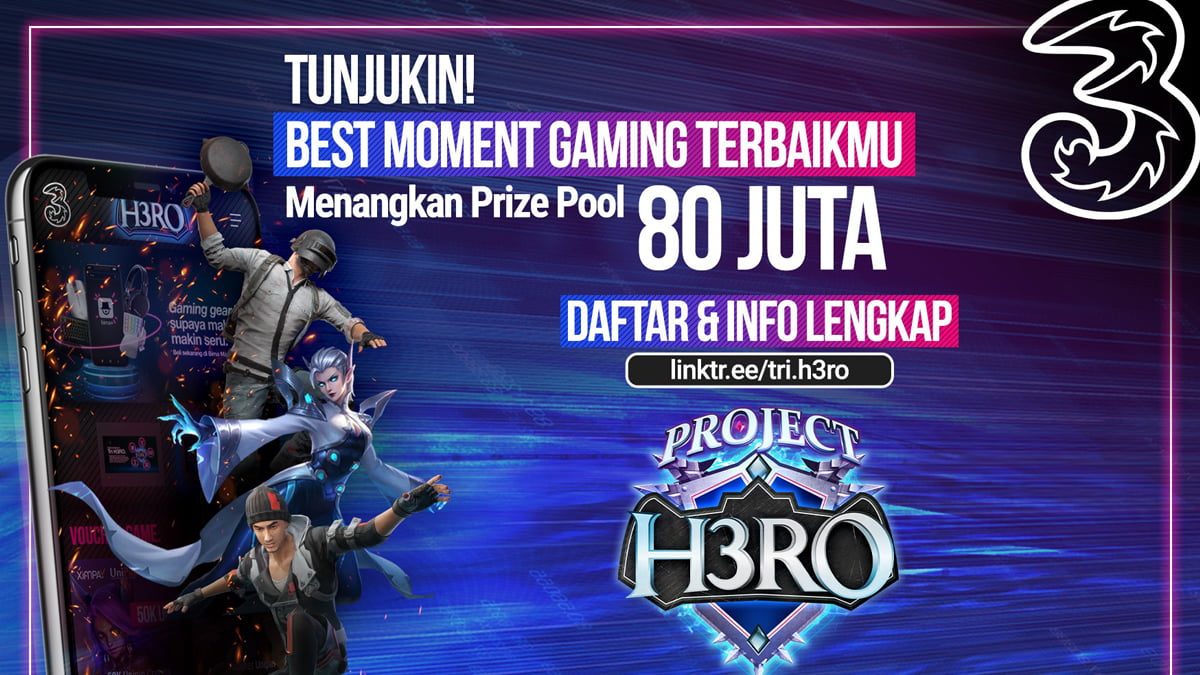 3 Indonesia Tantang Para Gamers dan Cosplayer Lewat Project H3RO Competition