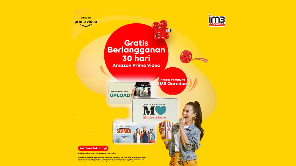 Amazon Prime Video Berikan Gratis Berlangganan Selama 30 Hari Untuk Pelanggan IM3 Ooredoo