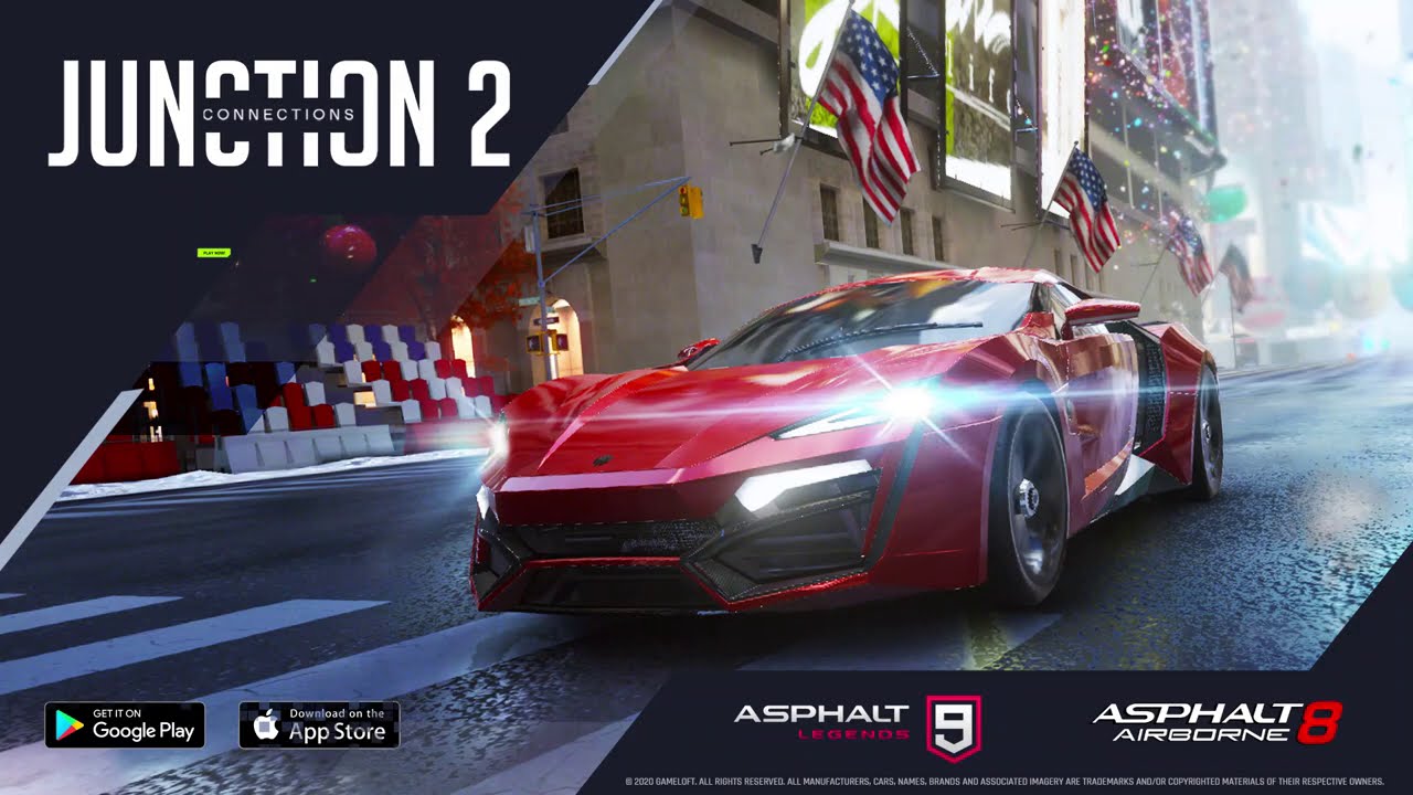 Asphalt 8: Airborne dan Asphalt 9: Legends Bakal Kolaborasi Bareng Junction 2