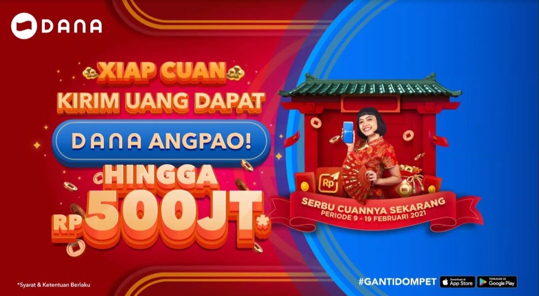 Rayakan Tahun Baru Imlek, DANA Bikin Event Xiap Cuan dan Siapkan Total Hadiah Rp500 Juta