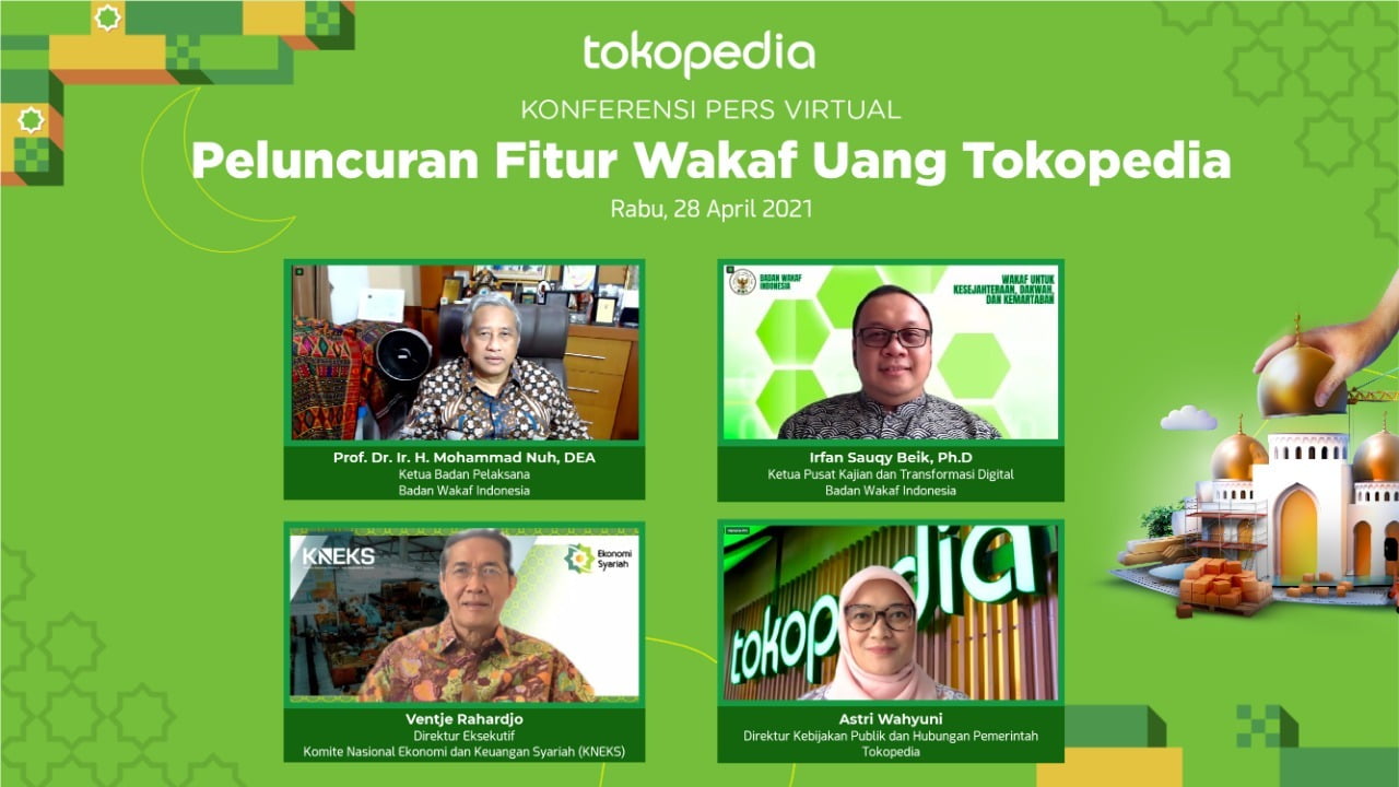 Tokopedia Hadirkan Fitur Wakaf Uang, Mulai dari Rp 10.000