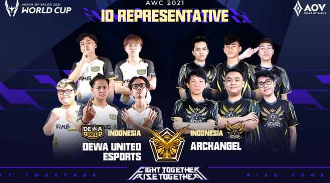 Archangel dan Dewa United Esports Wakili Indonesia di Ajang AOV World Cup 2021