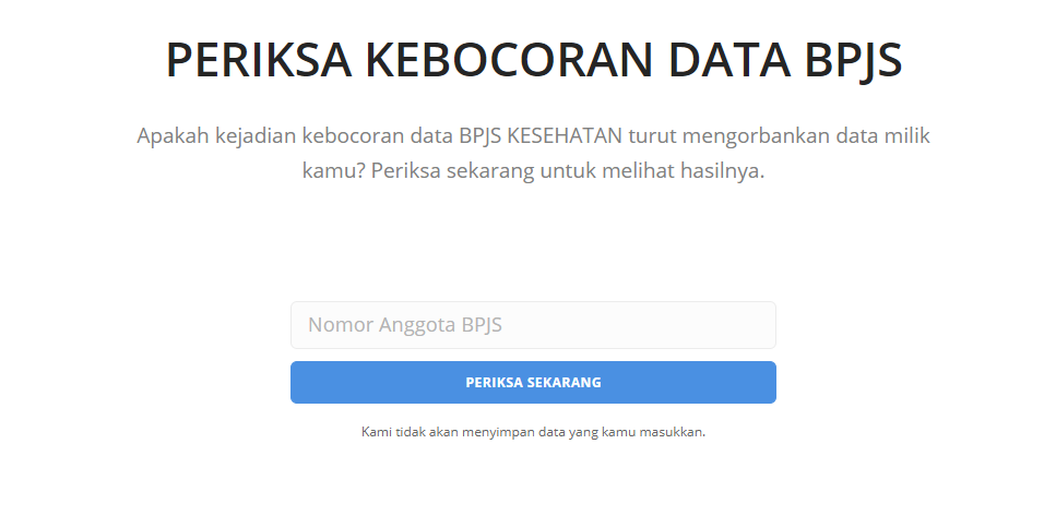 Data BPJS Kesehatan Bocor, Cek Data Kamu Di Sini!