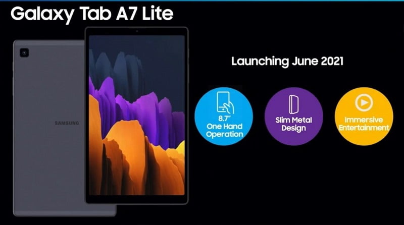 Samsung Galaxy Tab A7 Lite Meluncur di Indonesia, Cuma Rp2 Jutaan