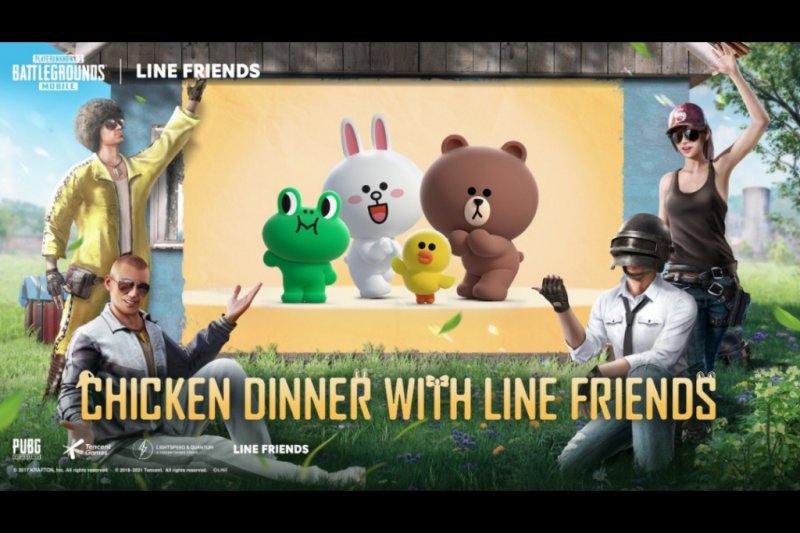 PUBG Mobile Resmi Kolaborasi Bareng Line Friends