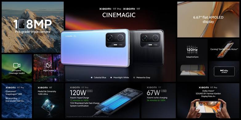 Xiaomi 11T dan 11T Pro Melantai, Ini Spesifikasinya