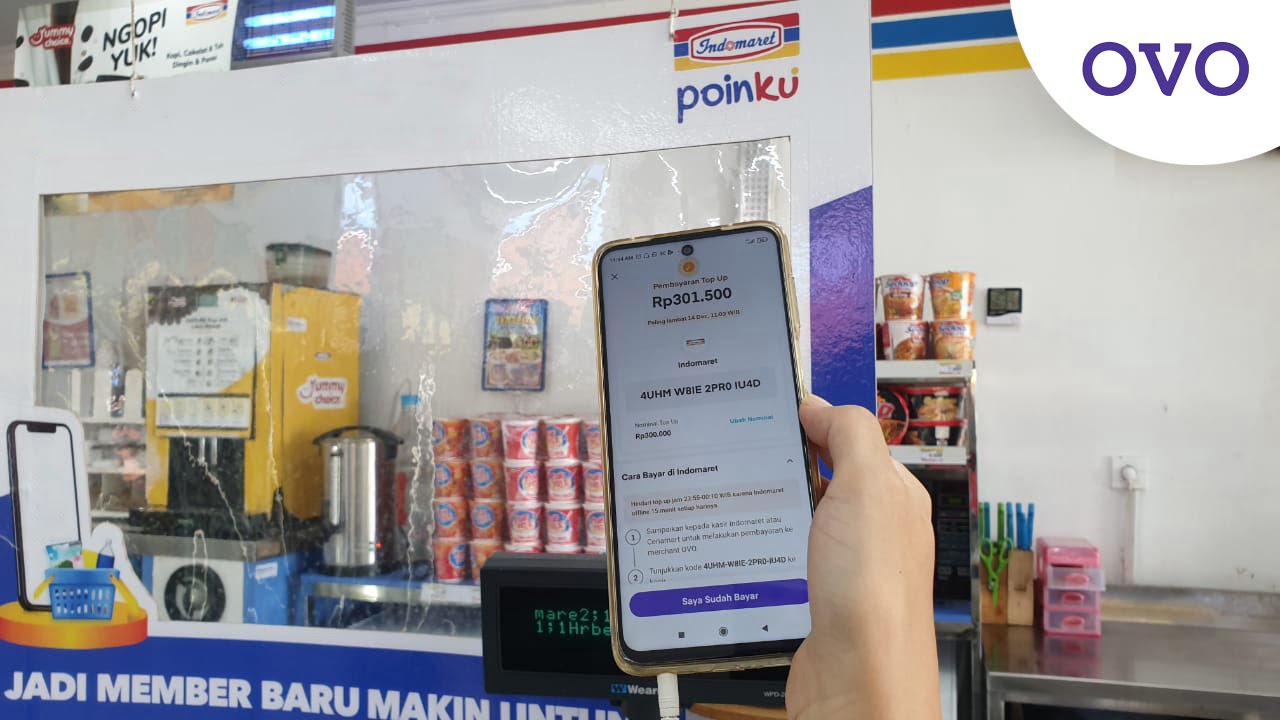 Top Up Saldo OVO Kini Bisa di Indomaret