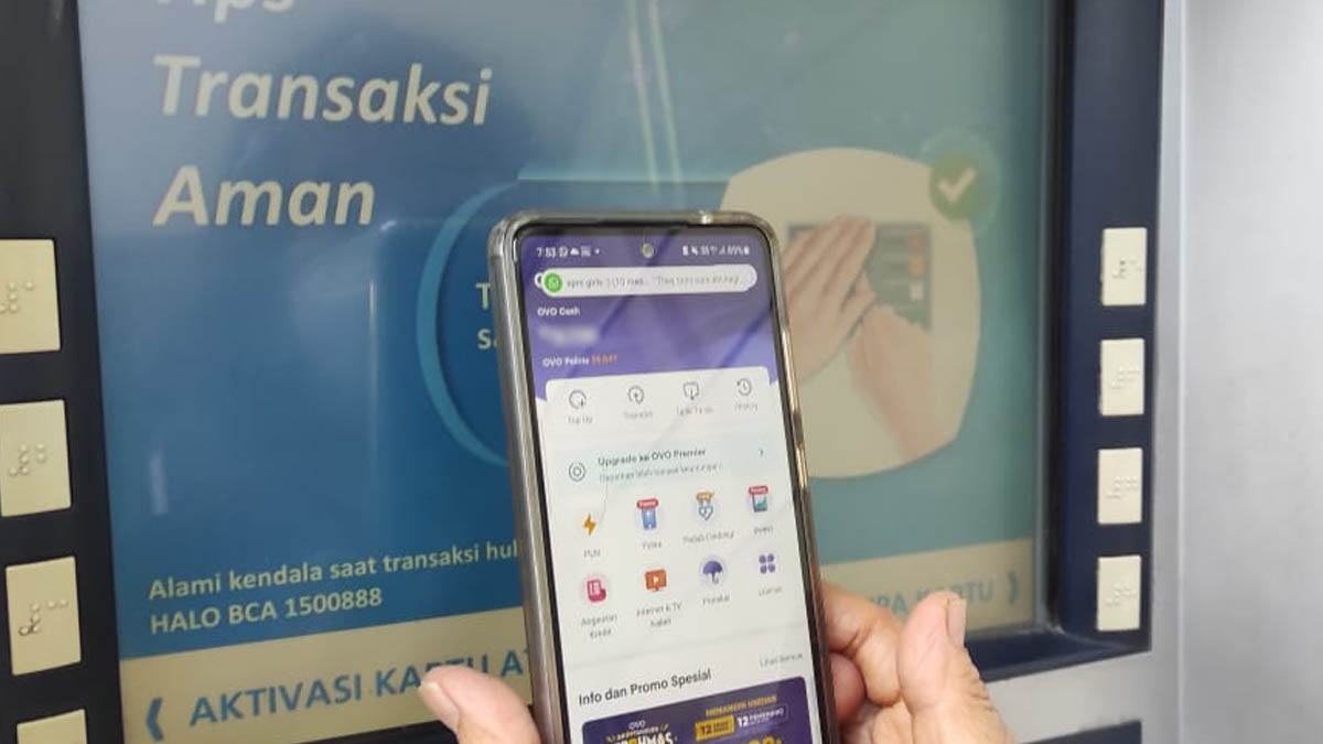 OVO Cash Kini Bisa Ditarik Tunai di Seluruh ATM BCA