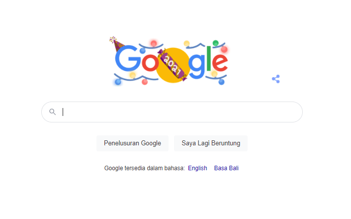 Google Doodle Meriahkan Malam Tahun Baru