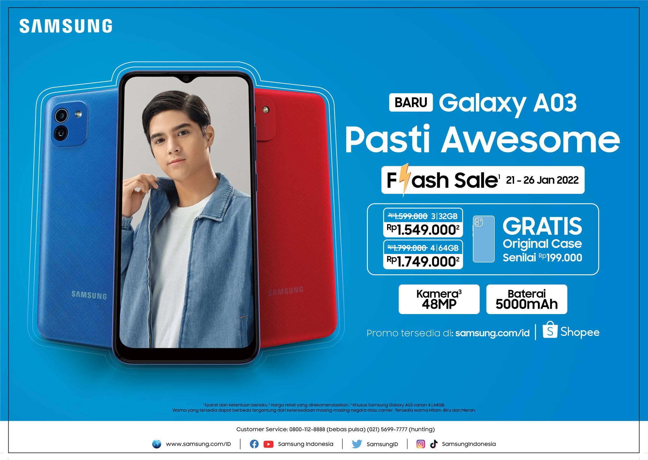 Cuma Sejutaan, Samsung Galaxy A03 Pasti Awesome buat Seharian