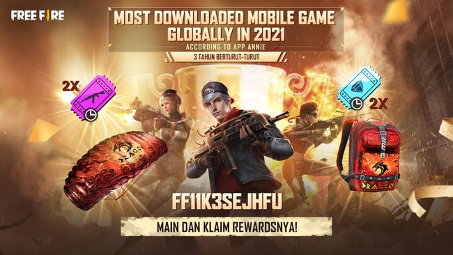 Jadi Most Downloaded Mobile Game, Garena Bagikan Redeem Code Free Fire Gratis