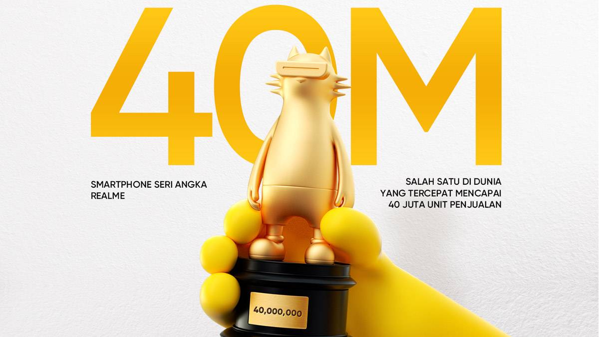 Number Series realme Memecahkan Rekor Shipping Hingga 40 Juta Unit Secara Global