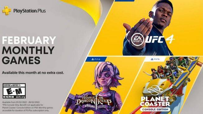 Daftar Game Gratis PS Plus Edisi Februari 2022