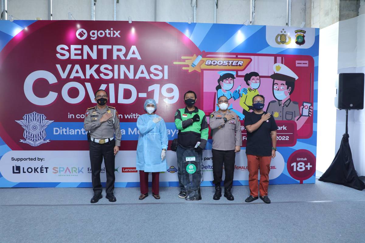 GoTix dan Ditlantas Polda Metro Jaya Hadirkan Sentra Vaksinasi Booster di Senayan Park