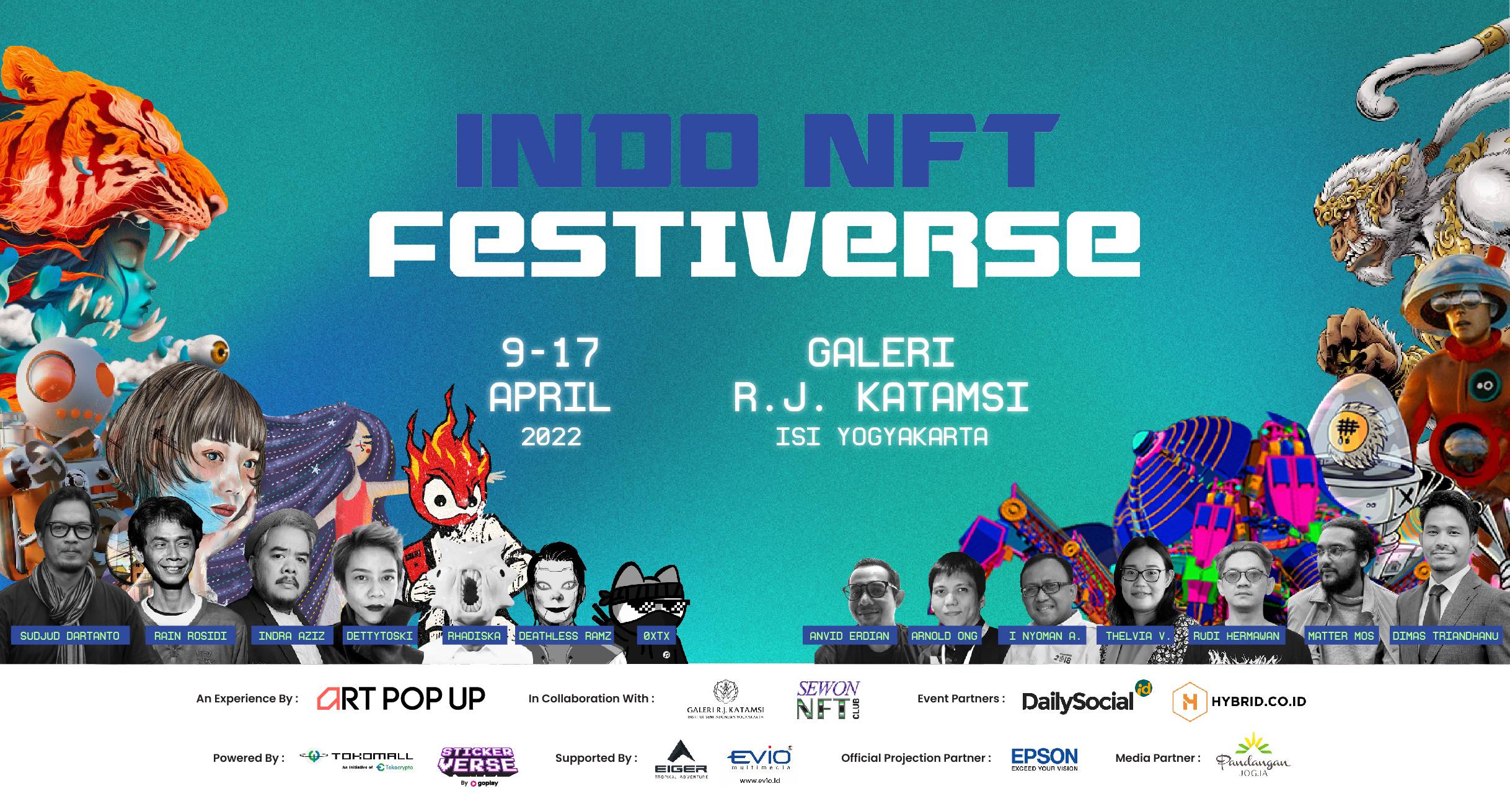 Tampilkan Ratusan Karya Secara Nyata di Pameran NFT Festiverse Yogyakarta