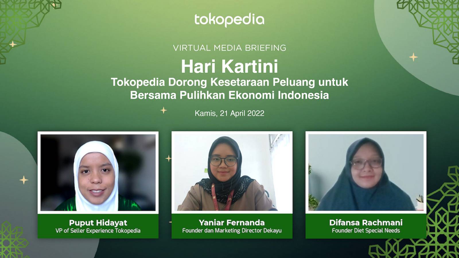 Rayakan Hari Kartini, Tokopedia Dorong Kesetaraan Peluang Bagi Karyawan dan UMKM