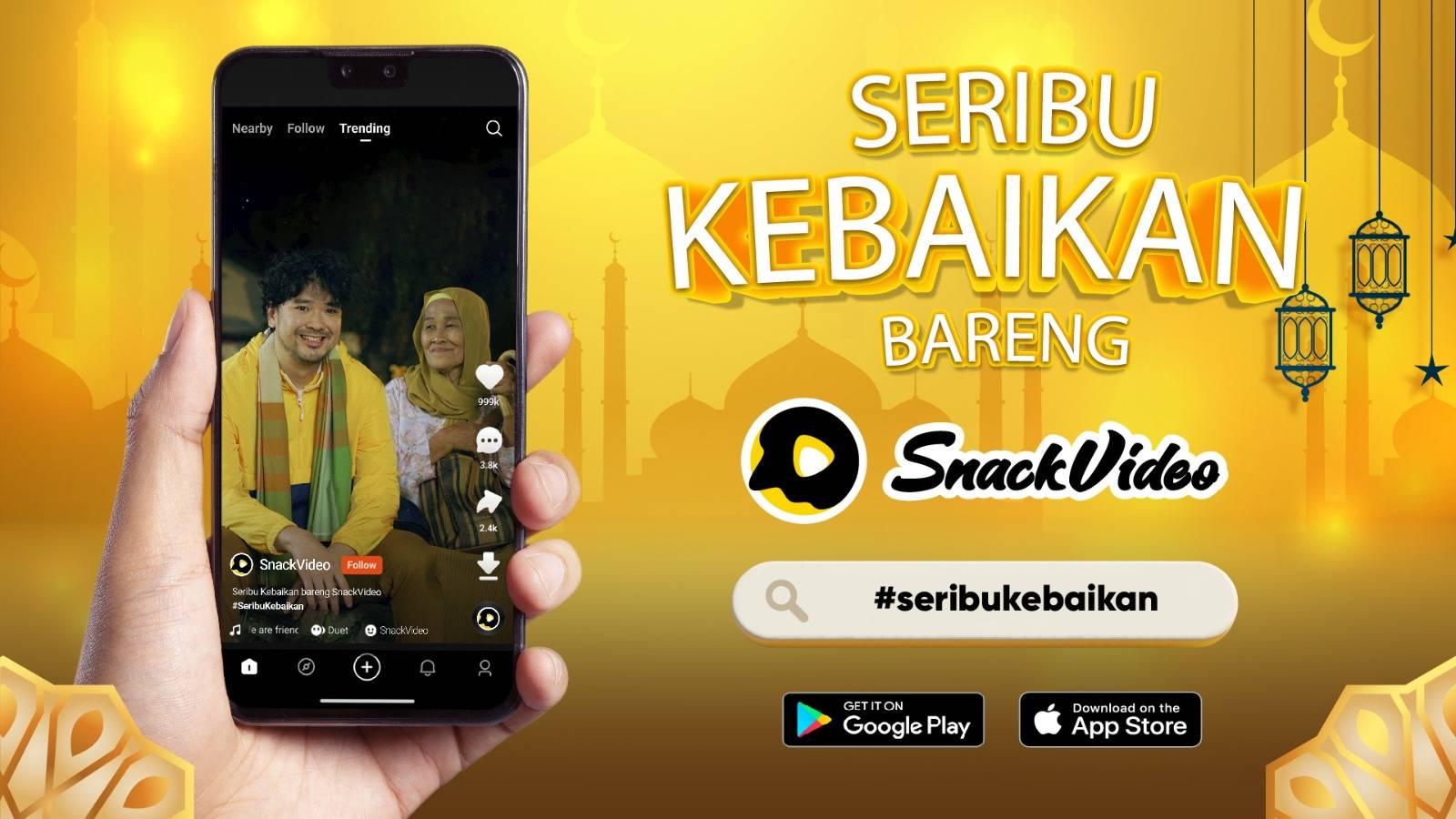 Ajak Berbagi Hal Positif, SnackVideo Luncurkan Kampanye #SeribuKebaikan